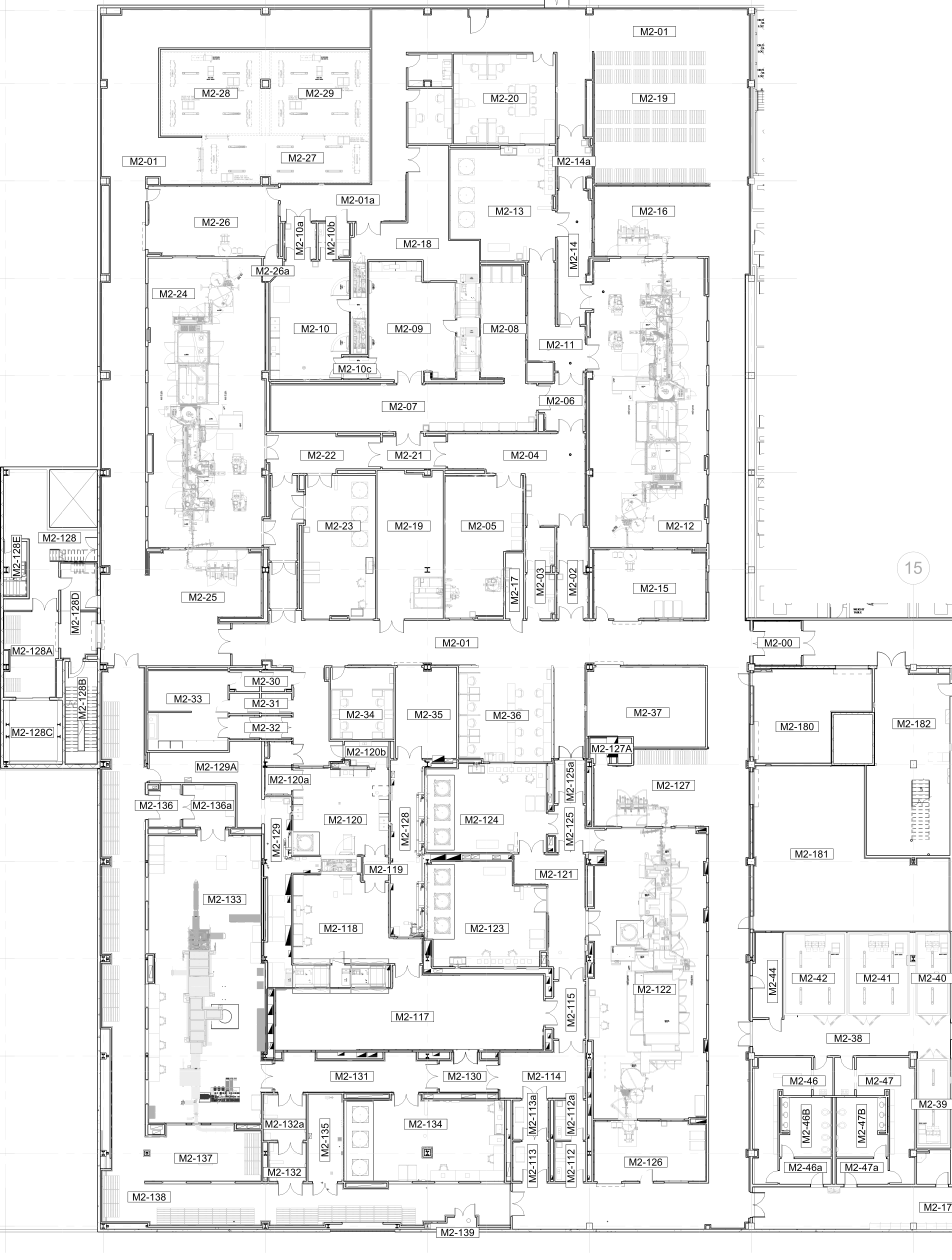 Steriles South floor plan